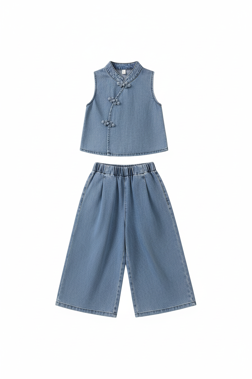 Clean Product Shot - Denim Set