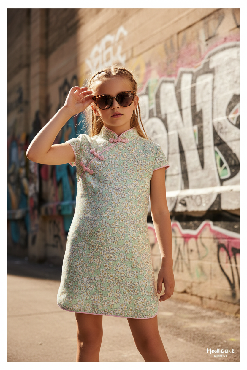 Editorial shot with clean dress design, no pockets