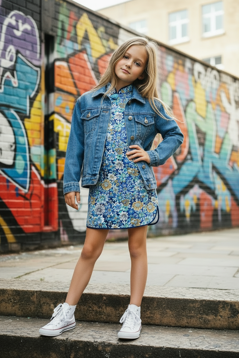 High-fashion editorial pose