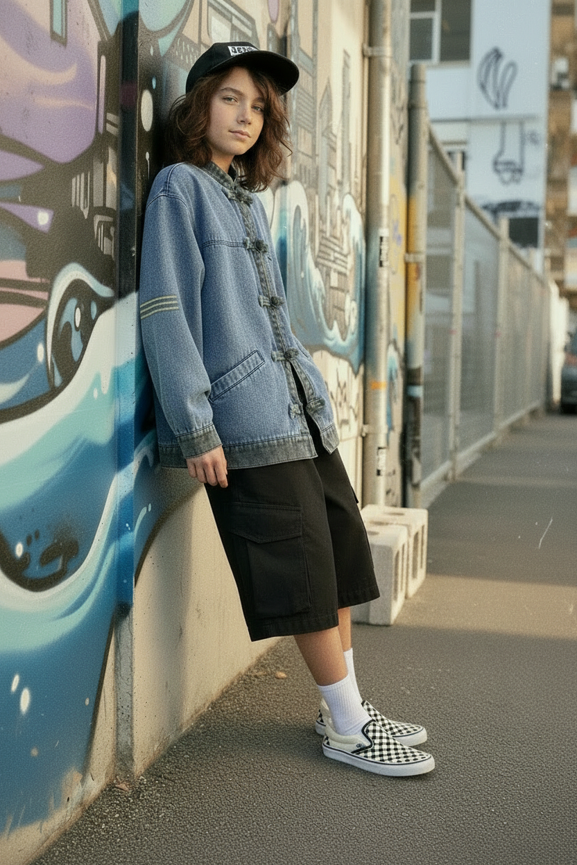 Hyper-realistic grainy editorial photography