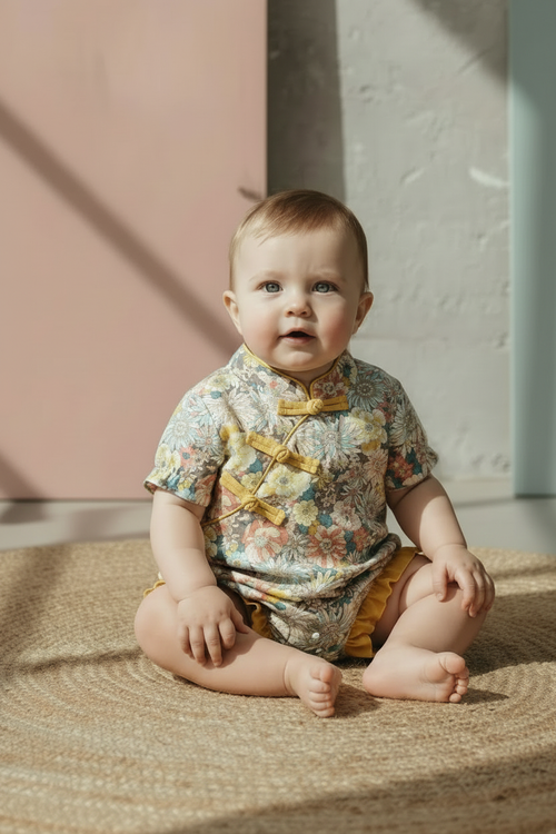 Hyperrealistic baby in romper