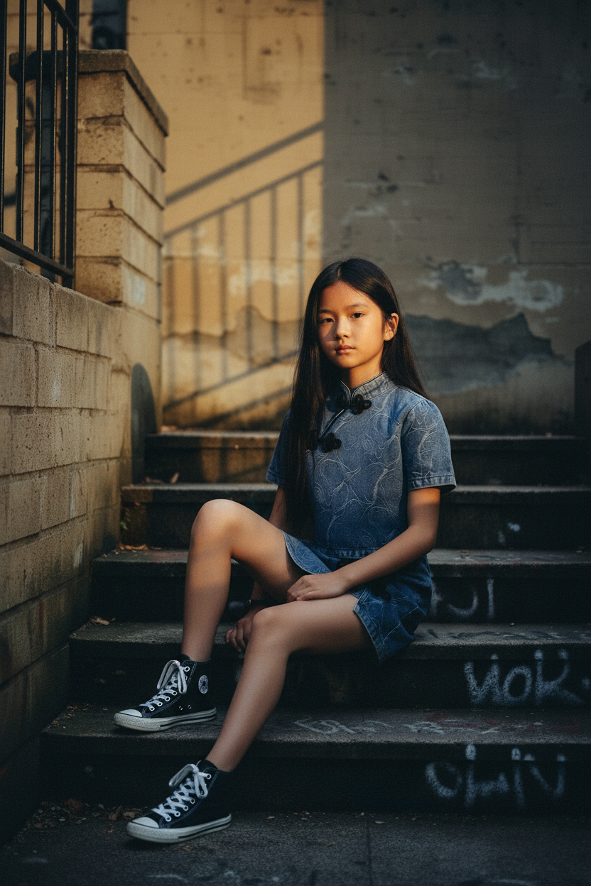 Ultra hyper-realistic high fashion editorial photography